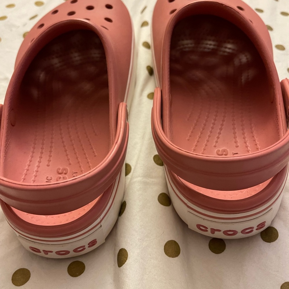 Women platform crocs size 7